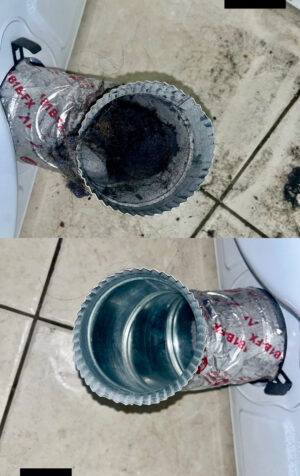 Dirty vs clean container interior