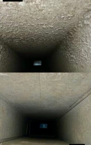 Air duct cleaning work