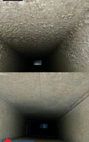Air duct cleaning work