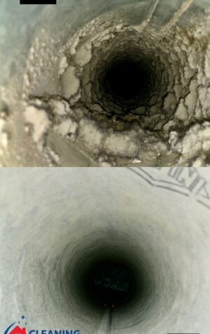 Air duct interior cleaning